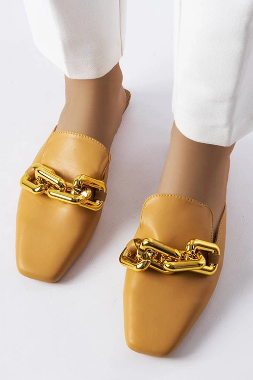 Chanclas de cadena de nogal marrón