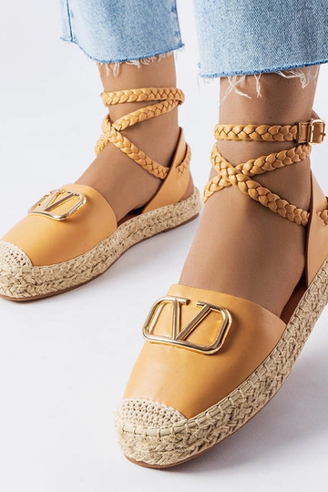Espadrilles marrones con cordones, "Parent"