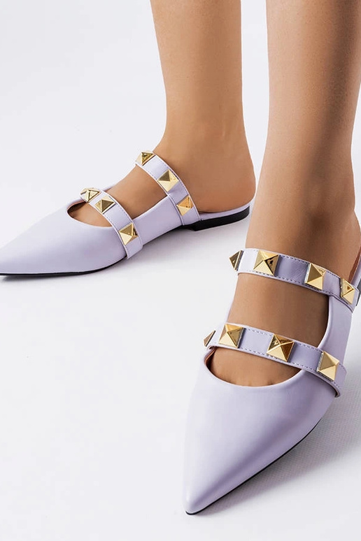 Mules con tachuelas moradas de Ruckman