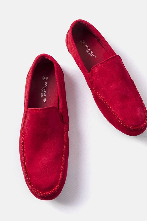 Mocasines rojos para hombre,...