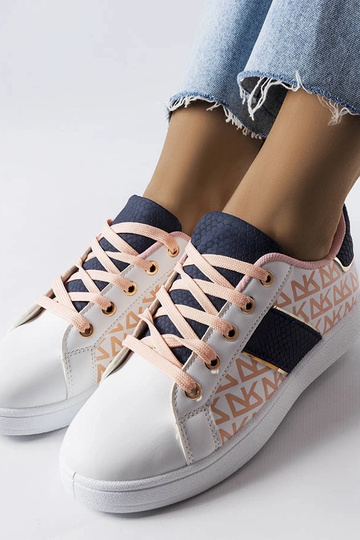 Zapatillas blancas con inserciones de colores Kessla 2