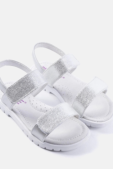 Sandalias plateadas para niños Elkview 2