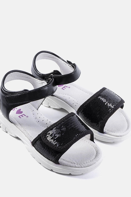 Sandalias negras para niños Grenier Sandalias negras para niños Grenier