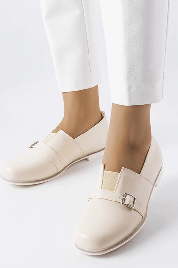 Botines color arena con...