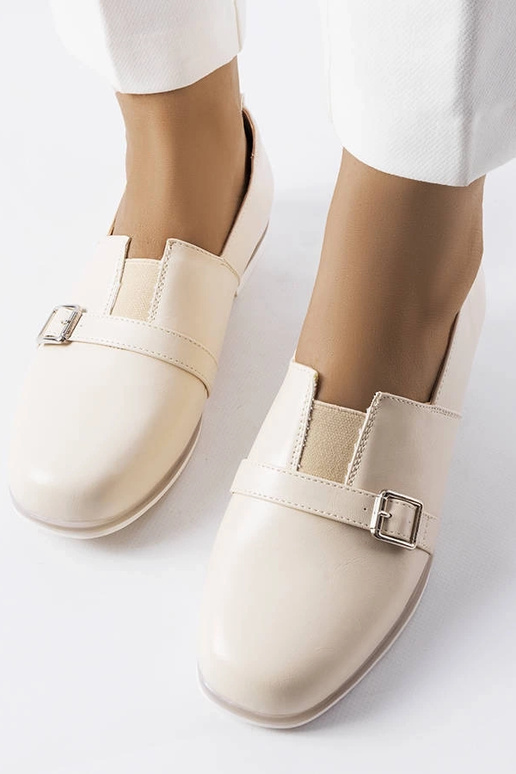 Botines color arena con plantilla de...