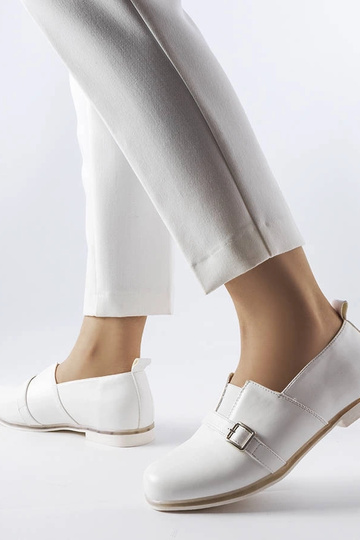 Botines blancos con plantilla de cuero, "Felosa" 2