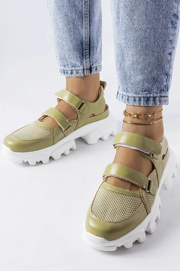 Zapatillas verdes con suela... 2