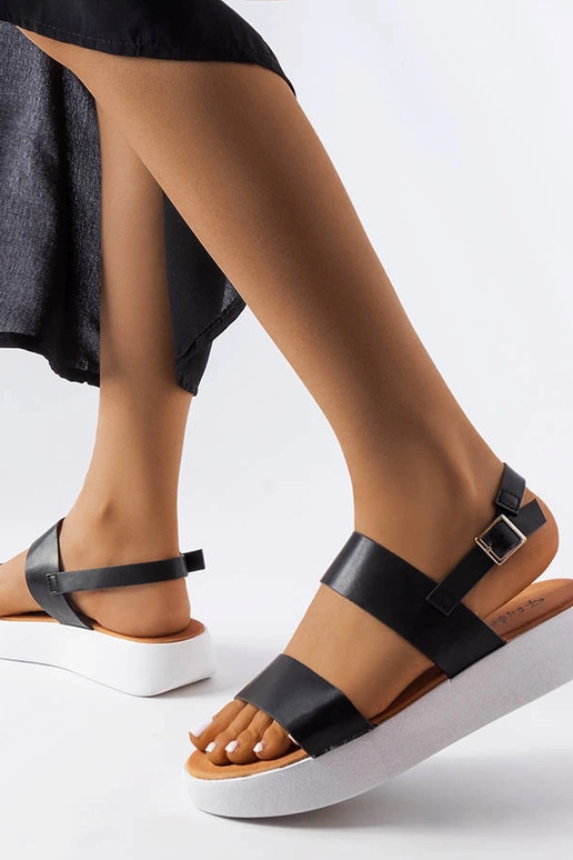 Sandalias de plataforma Isaac negras