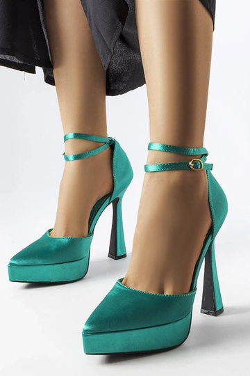 Zapatos de salón verdes con tacón alto Dallas