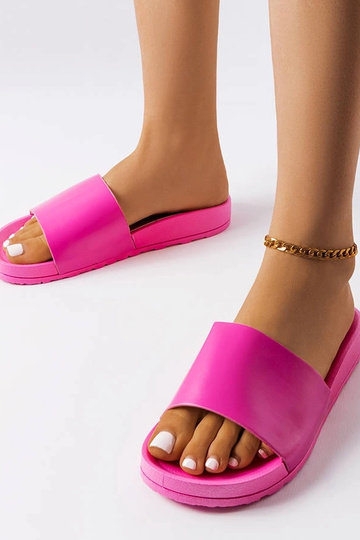Chanclas de goma Sabourin de color rosa