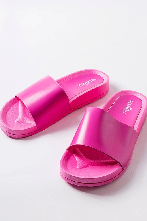 Chanclas de goma Sabourin de color rosa