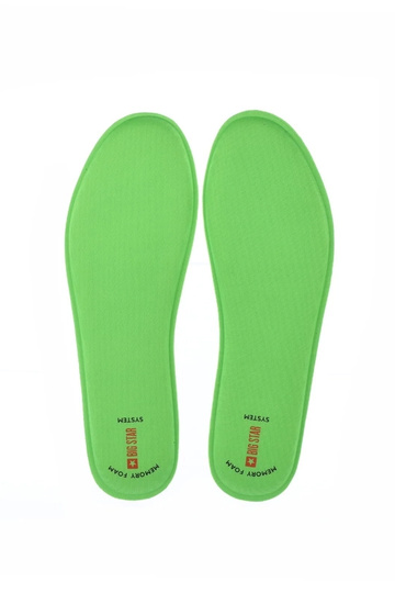 Plantillas verdes para zapatos, "Big Star Memory Foam"