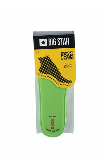 Plantillas verdes para zapatos, "Big Star Memory Foam" 2