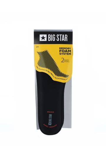 Plantillas de espuma viscoelástica Big Star de color negro 2