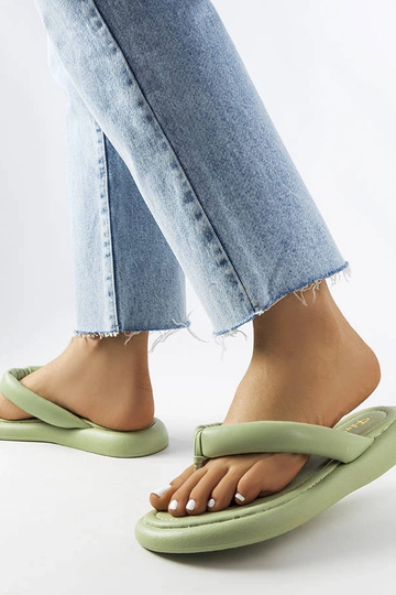Chanclas Smithfield verdes gruesas