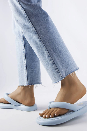 Chanclas Smithfield azules con suela gruesa 2