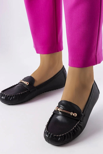 Mocasines Sorel negros con acabado mate