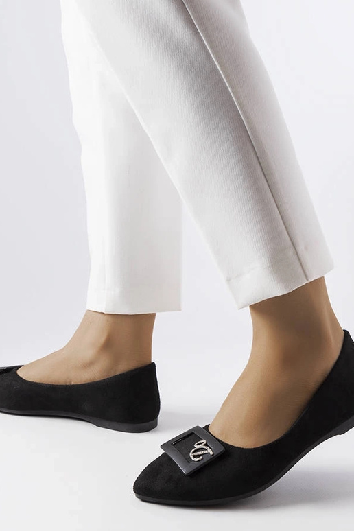 Bailarinas negras decoradas con... Bailarinas negras decoradas con...