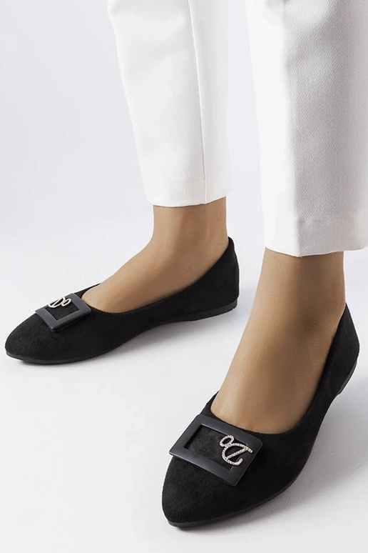 Bailarinas negras decoradas con... Bailarinas negras decoradas con...