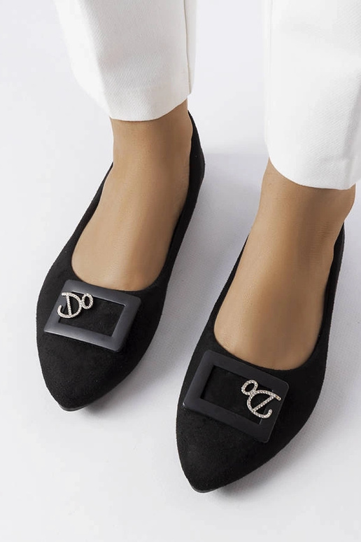 Bailarinas negras decoradas con... Bailarinas negras decoradas con...