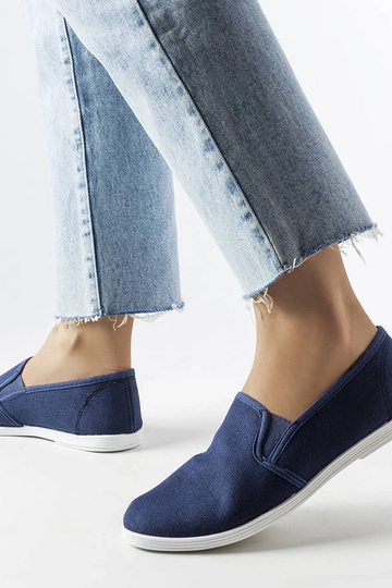 Zapatillas de tela azul marino Quincy
