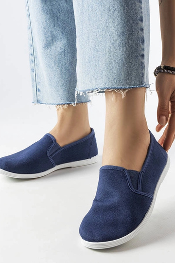 Zapatillas de tela azul... 2