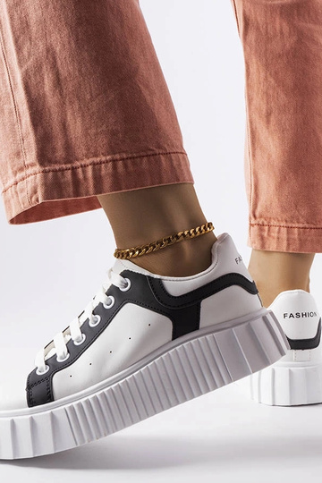 Zapatillas blancas con plataforma Gosselin 2