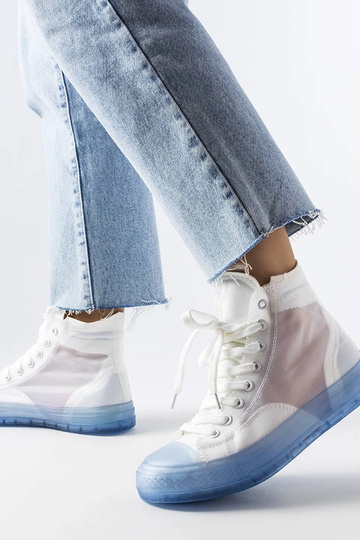 Zapatillas altas Nanterre azules y blancas 2