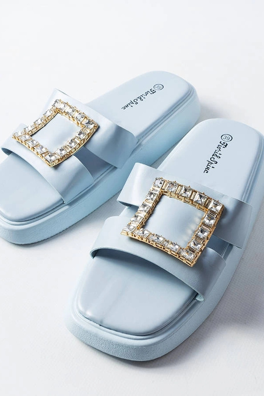 Chanclas Fusberta circonitas azules