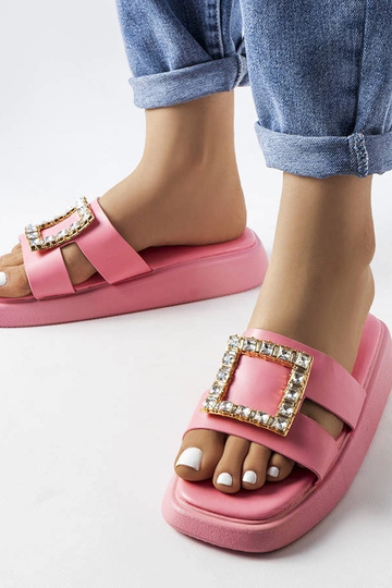 Chanclas Fusberta circonitas rosas