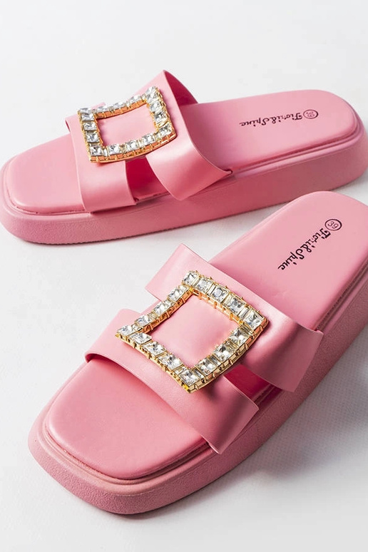 Chanclas Fusberta circonitas rosas