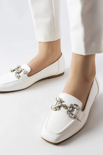 Mocasines blancos con...