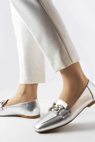 Mocasines de plata con... 2