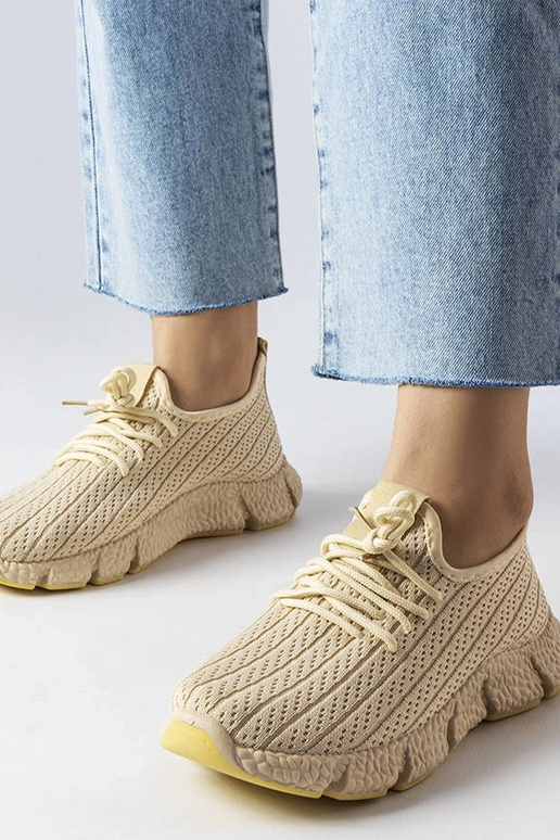 Zapatillas deportivas Élodie beige claro