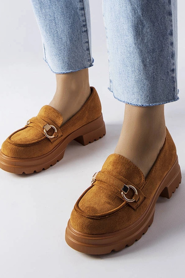 Mocasines marrones con suela Artista masiva