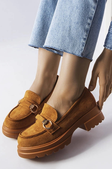Mocasines marrones con suela Artista masiva 2
