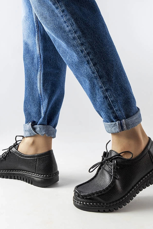 Botines negros ajustables, "Tuva"