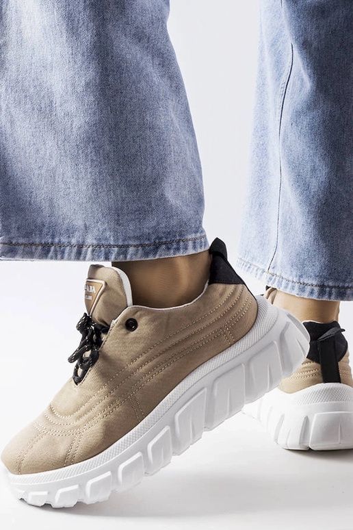 Zapatillas Aisys beige oscuro