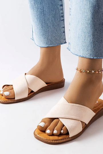 Chanclas color arena, "Tiana"