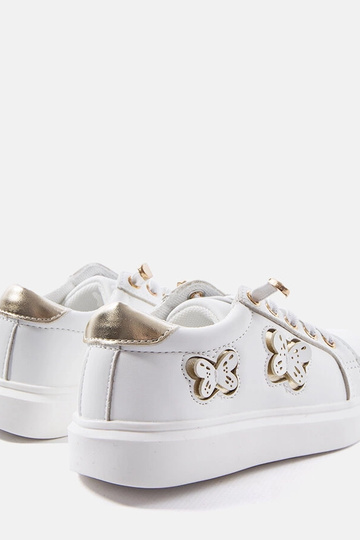 Zapatillas blancas decoradas con mariposas Senapus 2