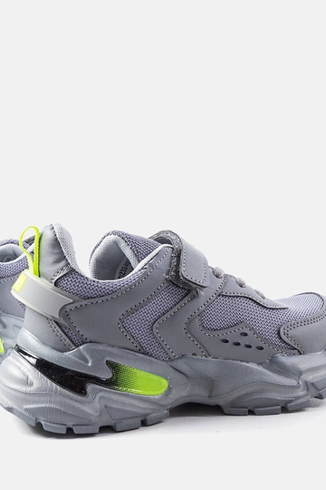 Zapatillas de deporte para niños con velcro en color gris Ansel 2