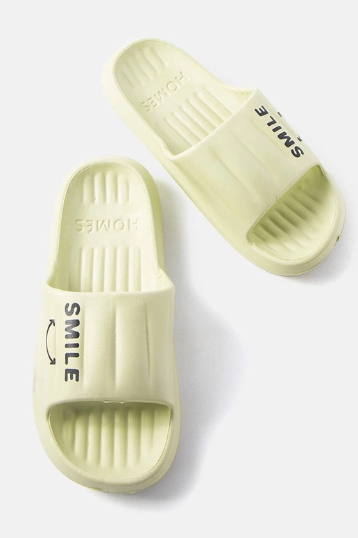Chanclas de espuma verde Sonrisa