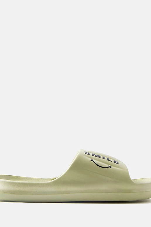 Chanclas de espuma verde Sonrisa