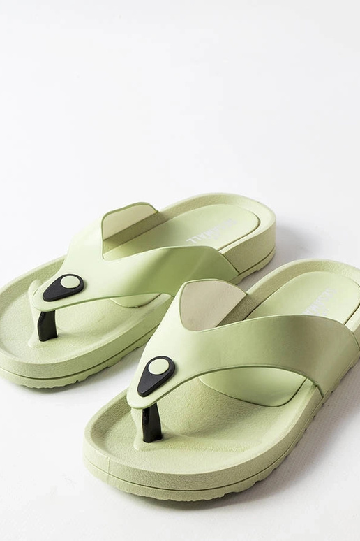 Chanclas de plataforma Elide verdes