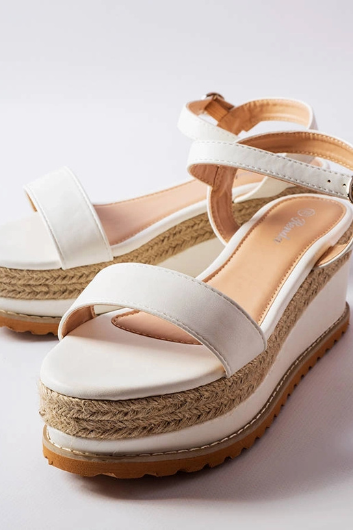 Sandalias de cuña Access en color blanco