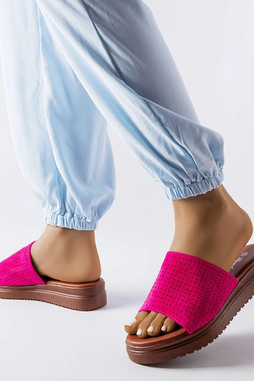 Chanclas rosa oscuro con...