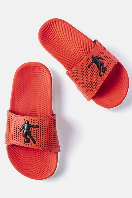 Zapatillas de goma blanco-rojas,... Zapatillas de goma blanco-rojas,...