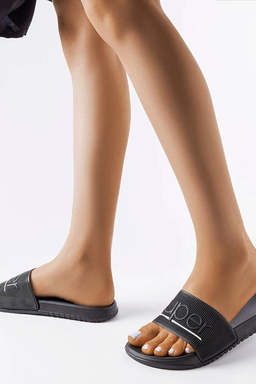 Chanclas Azelio de goma negra