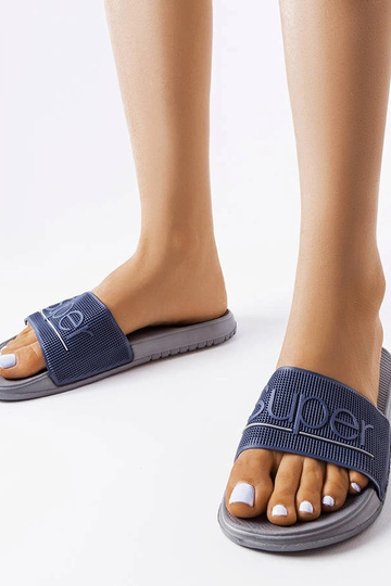Chanclas de goma gris Azelio