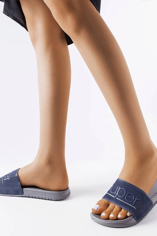 Chanclas de goma gris Azelio